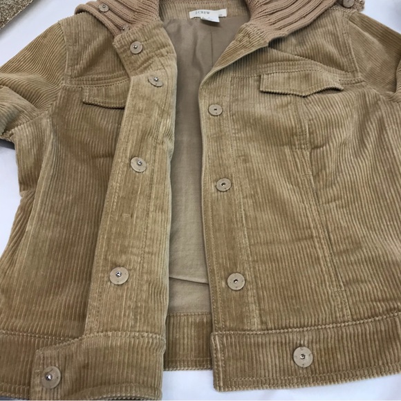 J. Crew | Tan Corduroy Bomber Jacket,  Sz Medium - Picture 5 of 12